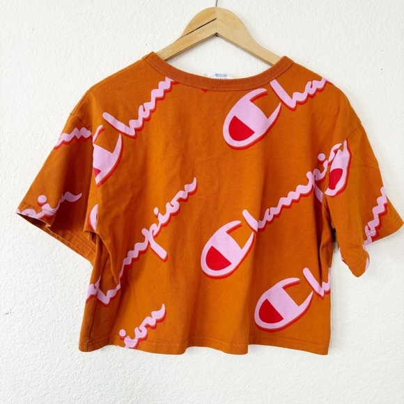 Champion All over print crop top Size M - Picture 1 of 8